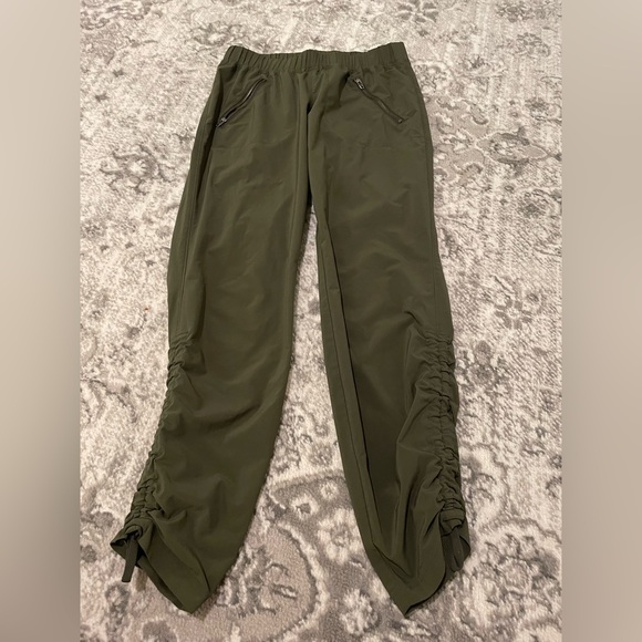 Athleta Army Green Joggers - Picture 2 of 9